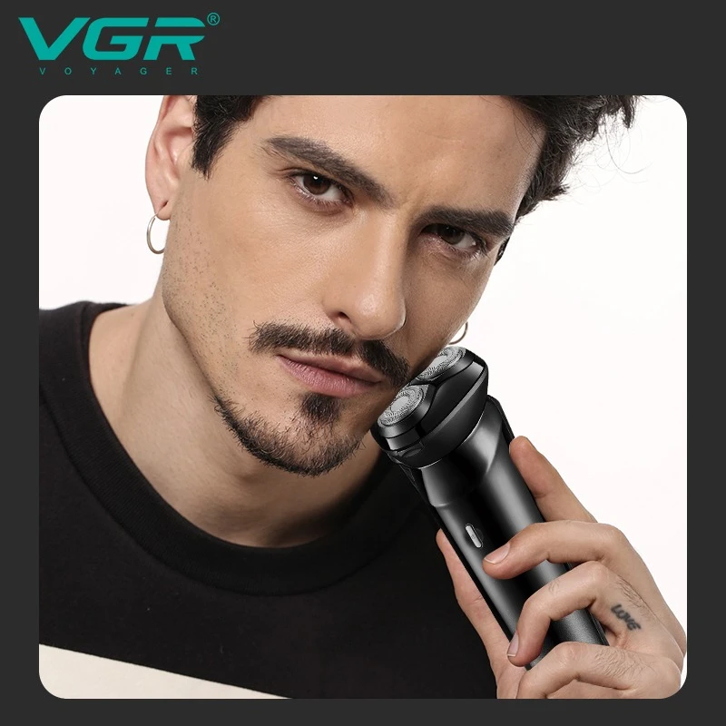 ماكينة حلاقة كهربائية لاسلكية قابلة لإعادة الشحن ومقاومة للماء VGR V-312