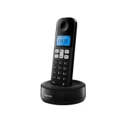 تليفون ارضي فيليبس لاسلكي بسماعة واحدة D161، اسود - D1611B/63