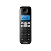تليفون ارضي فيليبس لاسلكي بسماعة واحدة D161، اسود - D1611B/63