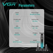 مجموعة تشذيب الشعر الجديدة VGR V-628 متعددة الوظائف لقص شعر الجسم بالكامل مع شحن USB وشعر الأذن والأنف ومنطقة البكيني الخاصة 3 في 1