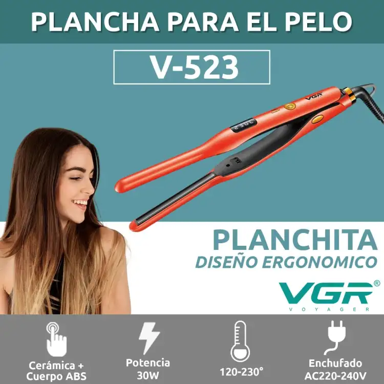 مكواة فرد الشعر الاحترافية VGR V-523 للنساء