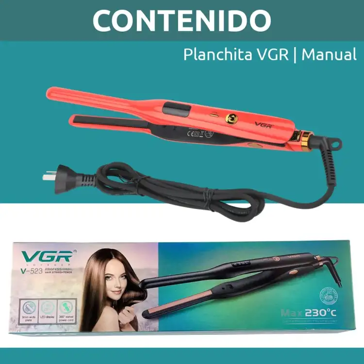مكواة فرد الشعر الاحترافية VGR V-523 للنساء