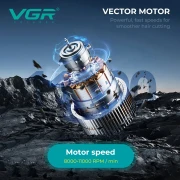 ماكينة قص الشعر VGR ماكينة قص شعر احترافية لاسلكية ماكينة قص شعر محرك فيكتور ماكينة قص شعر 11000 دورة في الدقيقة حلاقة ماكينة قص شعر للرجال V-668
