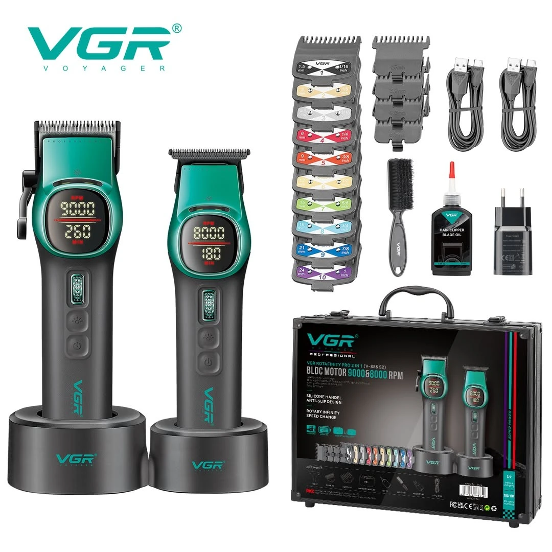 مجموعة حلاقة V-885 S2 طقم قص محترف للرجال من vgr