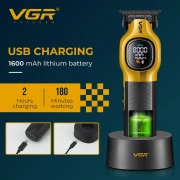 VGR ماكينة تشذيب الشعر ماكينة قص الشعر عالية الجودة   ماكينة قص الشعر القابلة لإعادة الشحن  V-886T