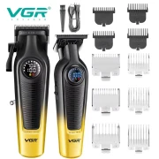 مجموعة حلاقة vgr طقم قص محترف للرجال - V-196 +V-996