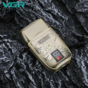ماكينة حلاقة الذقن في جي ار اللاسلكية للرجال،ذهبي - V-349