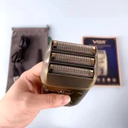 ماكينة حلاقة الذقن في جي ار اللاسلكية للرجال،ذهبي - V-349