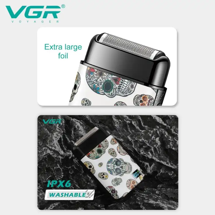 ماكينة حلاقة الذقن في جي ار اللاسلكية للرجال،- v-369
