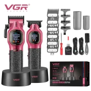مجموعه قص الشعر الاحترافية VGR V-886 S2 المقاومة للماء -  للرجال