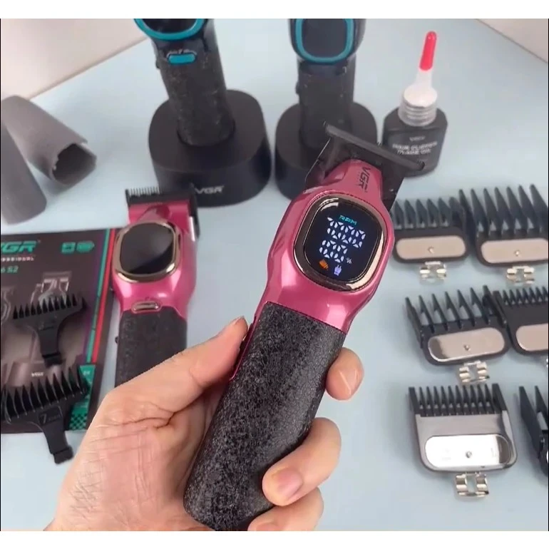 مجموعه قص الشعر الاحترافية VGR V-886 S2 المقاومة للماء -  للرجال