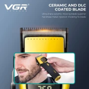 ماكينه حلاقة الشعر الاحترافيه VGR قابلة للشحن المهنية 9000 دورة في الدقيقة V-885 C