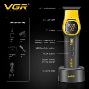 ماكينه حلاقة الشعر الاحترافيه VGR قابلة للشحن المهنية 8000  دورة في الدقيقة V-885 T