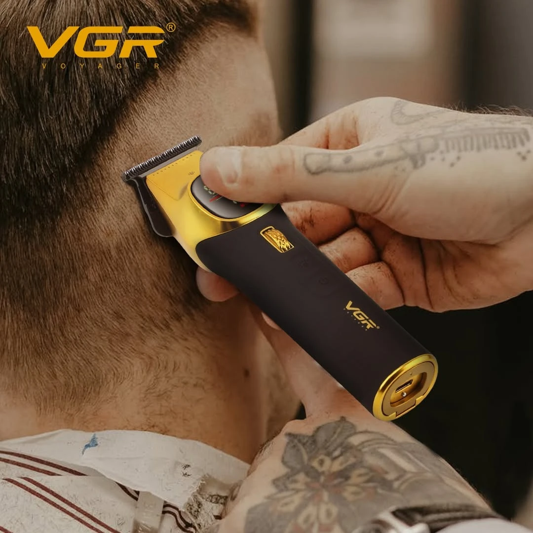 ماكينه حلاقة الشعر الاحترافيه VGR قابلة للشحن المهنية 8000  دورة في الدقيقة V-885 T