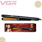 مكواة فرد الشعر الاحترافية VGR V-501  للنساء- لون اسود