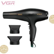 مجفف شعر في جي ار بروفيشنال V-406 - بقوه  3000 واط - لون اسود