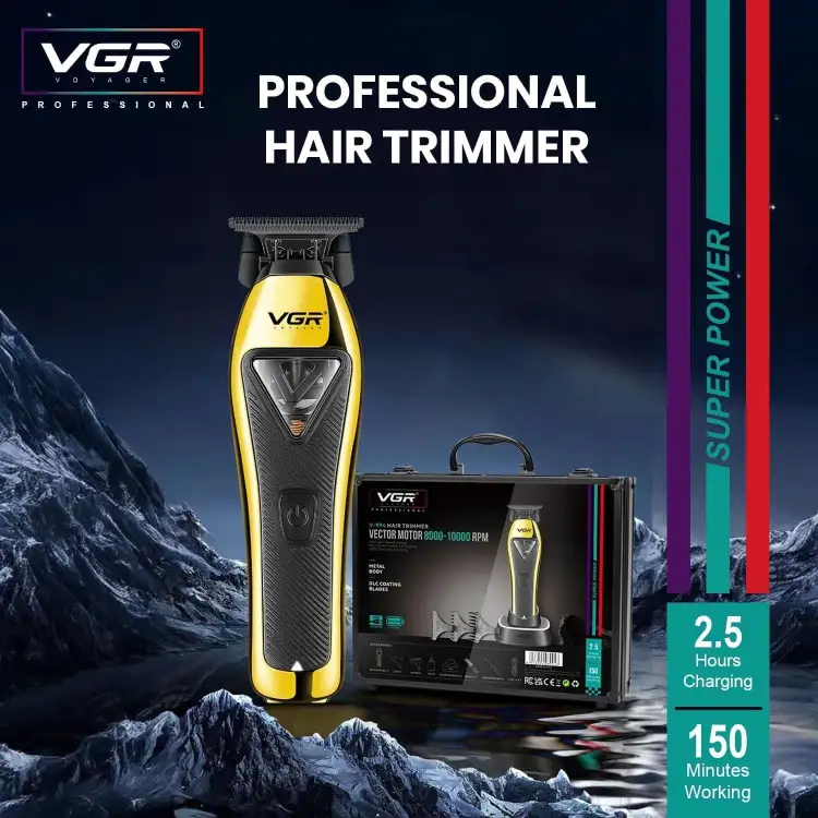 VGR V-994  - ماكينة حلاقة كهربائية احترافية. قابله للشحن للرجال