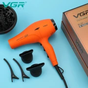 مجفف شعر في جي ار بروفيشنال V-406 D- بقوه  3000 واط- موزع شعر عالمي  - لون احمر