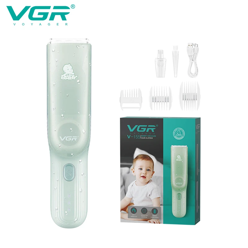 ماكينة قص شعر الأطفال VGR V-155 الاحترافية منخفضة الضوضاء بشفرات سيراميك