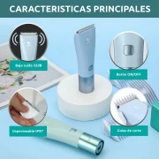 ماكينة قص شعر الأطفال VGR V-153 الجديدة الصامتة المصنوعة من السيراميك ومقاومة للماء للأطفال