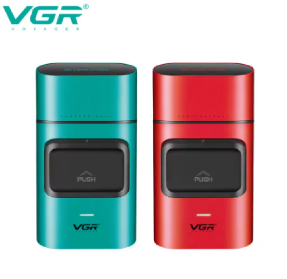 ماكينة حلاقة احترافية VGR V-307 للرجال مع وقت تشغيل 180 دقيقة،