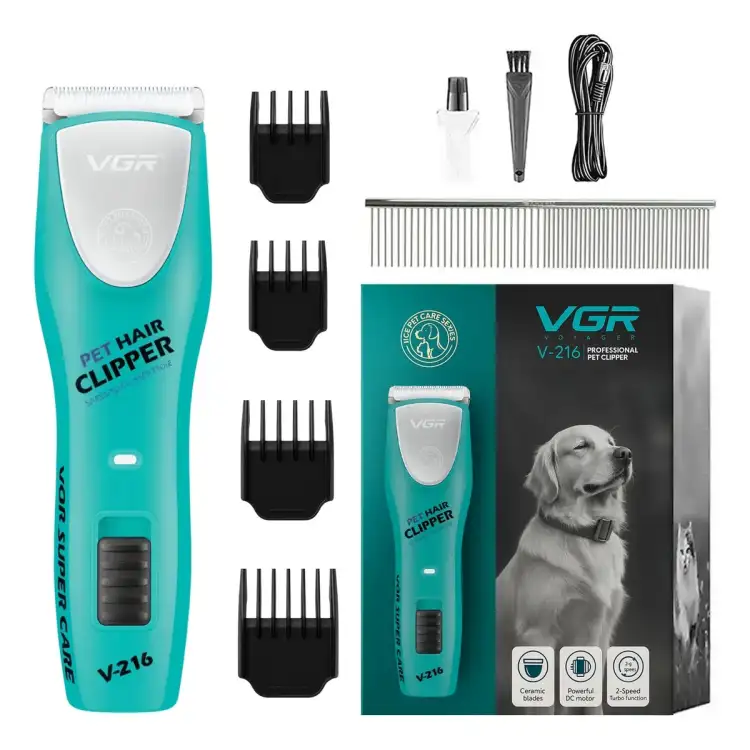 VGR في جي ار ماكينة حلاقة احترافية V-216  للحيوانات الاليفة