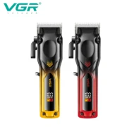 ماكينة قص الشعر VGR V-656، ألوان متدرجة، للجسم، عالية الجودة، شاشة LCD رقمية ذكية، مقص كهربائي عالي السرعة