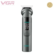 مجموعة ادوات العنايه الشخصيه الاحترافيه للرجال V-096  من فى جى ار تصميم معدني مقاومه للماء 14×1