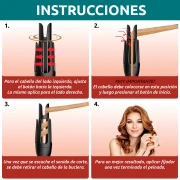 مكواة تجعيد الشعر الاحترافية الأوتوماتيكية VGR V-581 210°C أسود