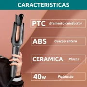 مكواة تجعيد الشعر الاحترافية الأوتوماتيكية VGR V-581 210°C أسود