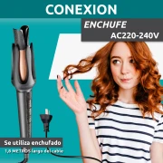 مكواة تجعيد الشعر الاحترافية الأوتوماتيكية VGR V-581 210°C أسود