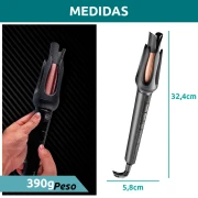 مكواة تجعيد الشعر الاحترافية الأوتوماتيكية VGR V-581 210°C أسود