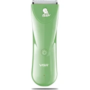 مقص شعر الأطفال VGR V-150 الاحترافي بشفرات سيراميك - قابل للغسل وصوت منخفض للغاية - زمن التشغيل: 60 دقيقة (أخضر)