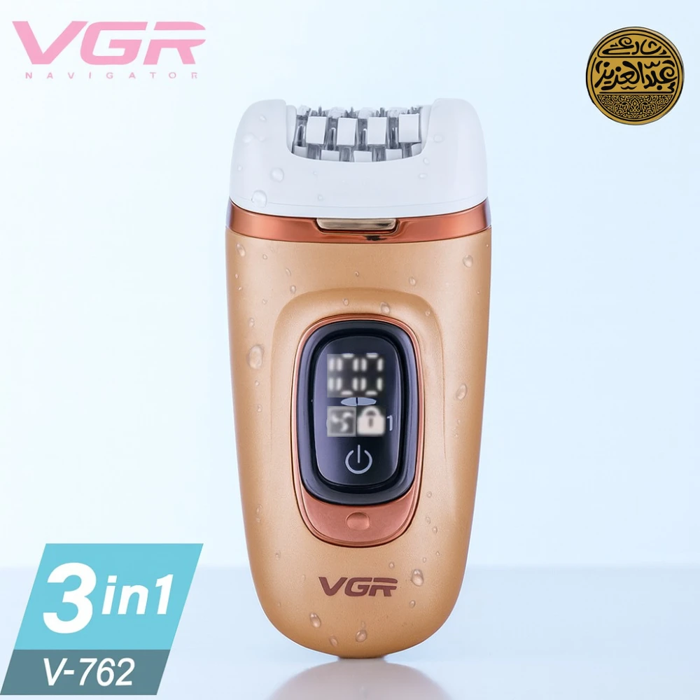 ماكينة حلاقة 3  في 1 قابلة لاعاده لشحن للنساء من في جي ار، V-762