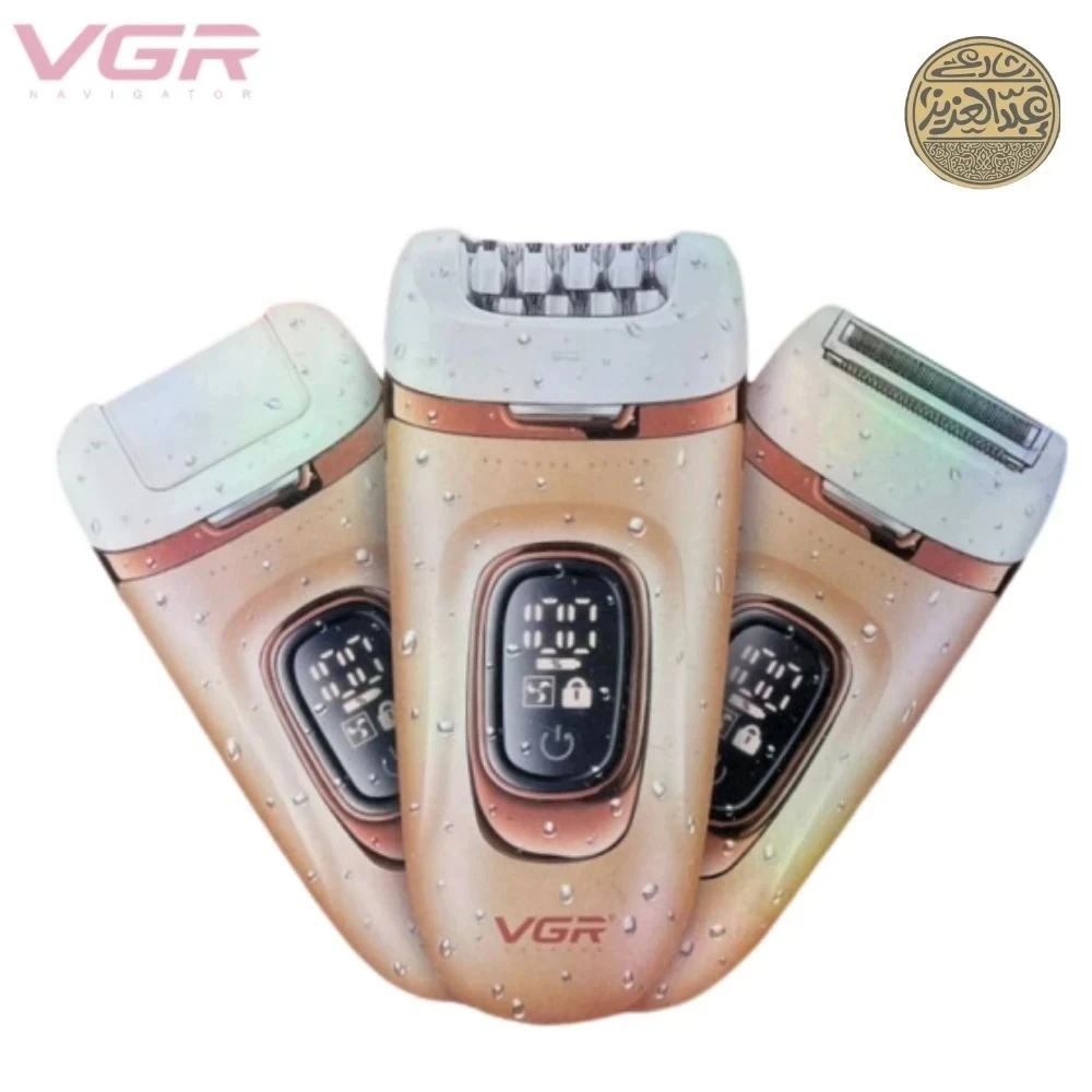 ماكينة حلاقة 3  في 1 قابلة لاعاده لشحن للنساء من في جي ار، V-762