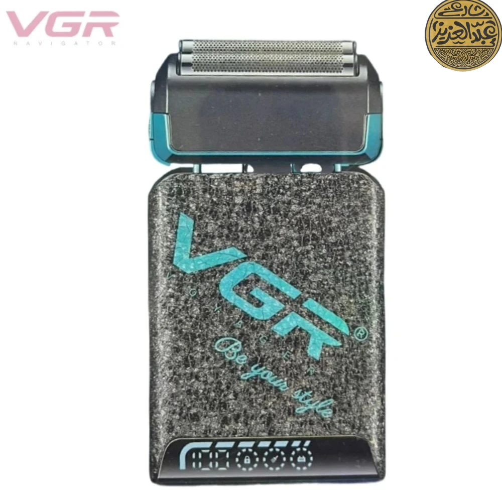 ماكينة حلاقة  احترافية V-374 من في جي ار مع قابلة للشحن مع كابل USB (اسود)