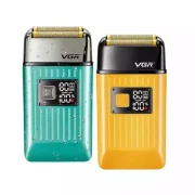 ماكينة تنعيم اللحية في جي ار Professional قابلة للشحن للاستعمال الرطب والجاف، مينت - V-357