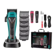 ماكينة قص الشعر في جي ار بروفيشنال قابلة للشحن ناقلات المحرك 11000 دورة في الدقيقة الحلاق اللاسلكي-V-035C