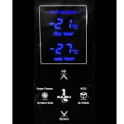 ديب فريزر رأسي الاسكا، نوفروست 5 درج ، اسود - UP180NF Digital