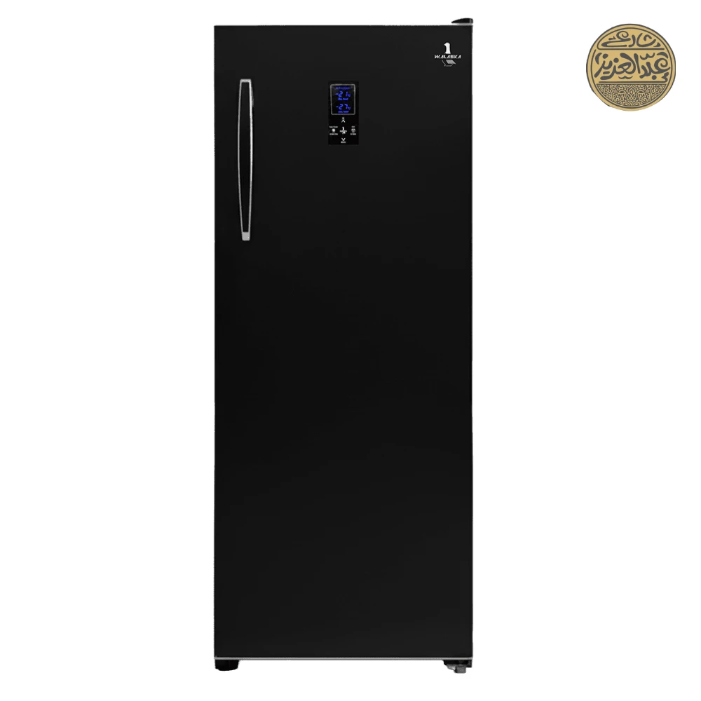 ديب فريزر رأسي الاسكا، نوفروست 6  درج ، اسود - UP200 NF Digital