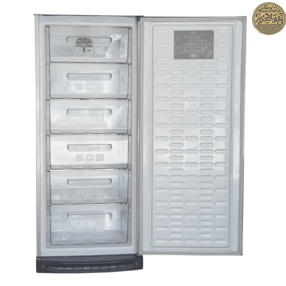 ديب فريزر رأسي الاسكا، نوفروست 6  درج ، فضي - UP200 NF Digital