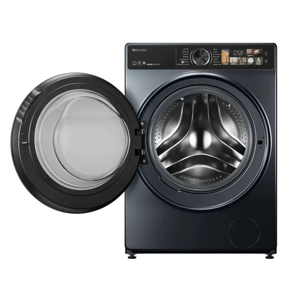 غسالة ملابس توشيبا، 10.5 كجم،عاكس أصلي ،شاشة تعمل باللمس ،رمادي داكن  - TW-T25BZU115MWEG(MG)