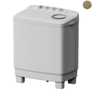 غسالة بحوضين حوض كبير جدًا فلتر تدفق الهواء 360 MTE02W100/W من ميديا، ابيض، 10 كيلوجرام