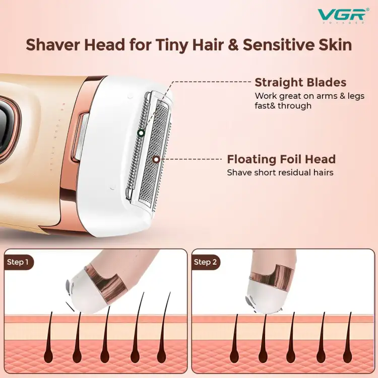 ماكينة حلاقة 3  في 1 قابلة لاعاده لشحن للنساء من في جي ار، V-762