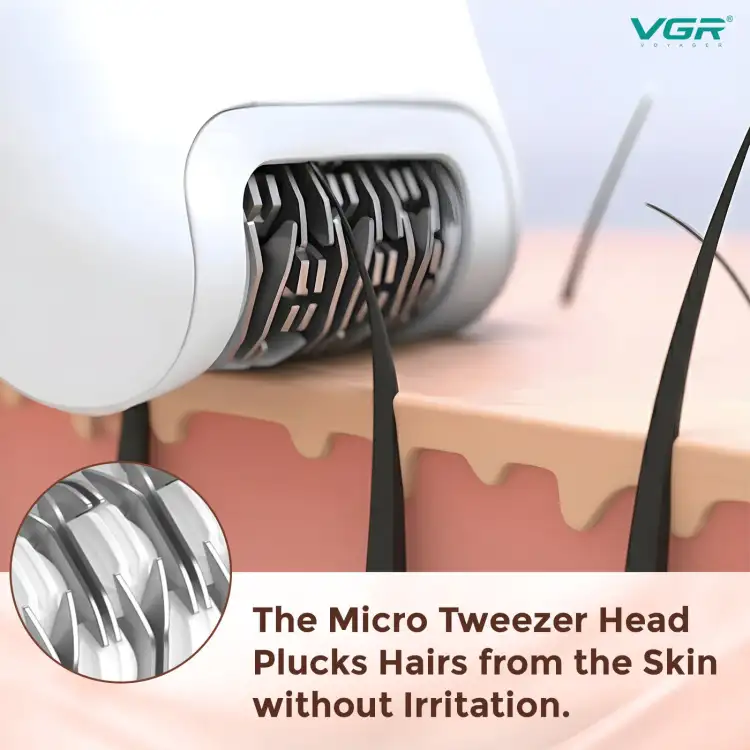 ماكينة حلاقة 3  في 1 قابلة لاعاده لشحن للنساء من في جي ار، V-762