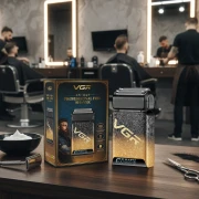 ماكينة حلاقة  احترافية V-374 من في جي ار مع قابلة للشحن مع كابل USB (اسود)