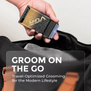 ماكينة حلاقة  احترافية V-374 من في جي ار مع قابلة للشحن مع كابل USB (اسود)