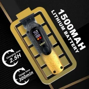 ماكينة حلاقة الشعر الاحترافية V-879T بشاشة LED وبطارية ليثيوم 1500mAh ومحرك 7500 دورة في الدقيقة وشفرة سيراميك