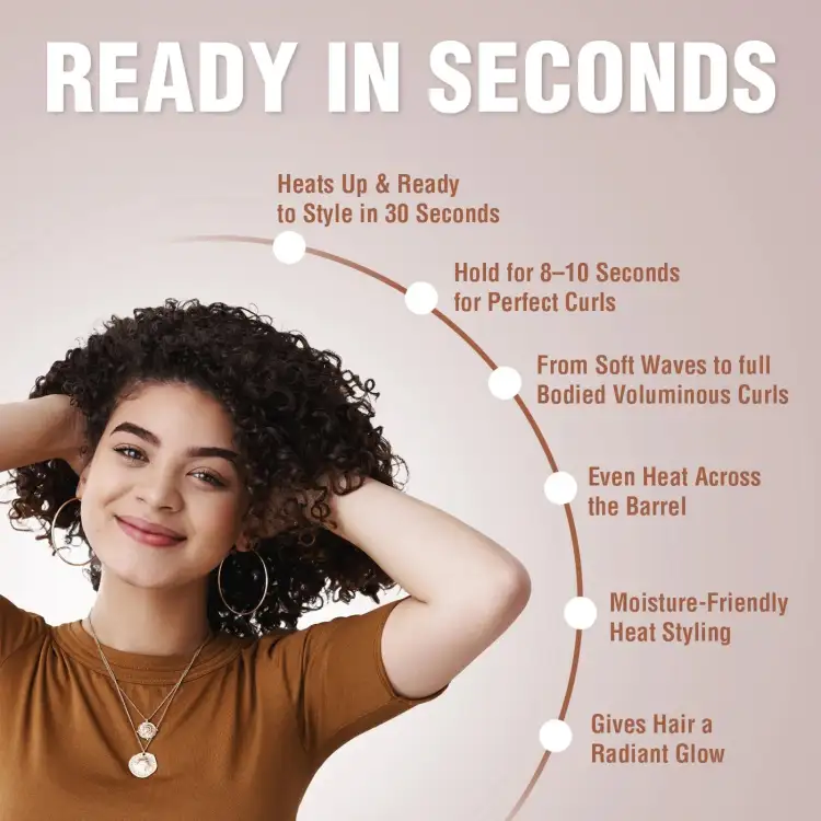 مكواه فرد الشعر الكهربائي الاحترافي VGR V-578 للنساء (أبيض)