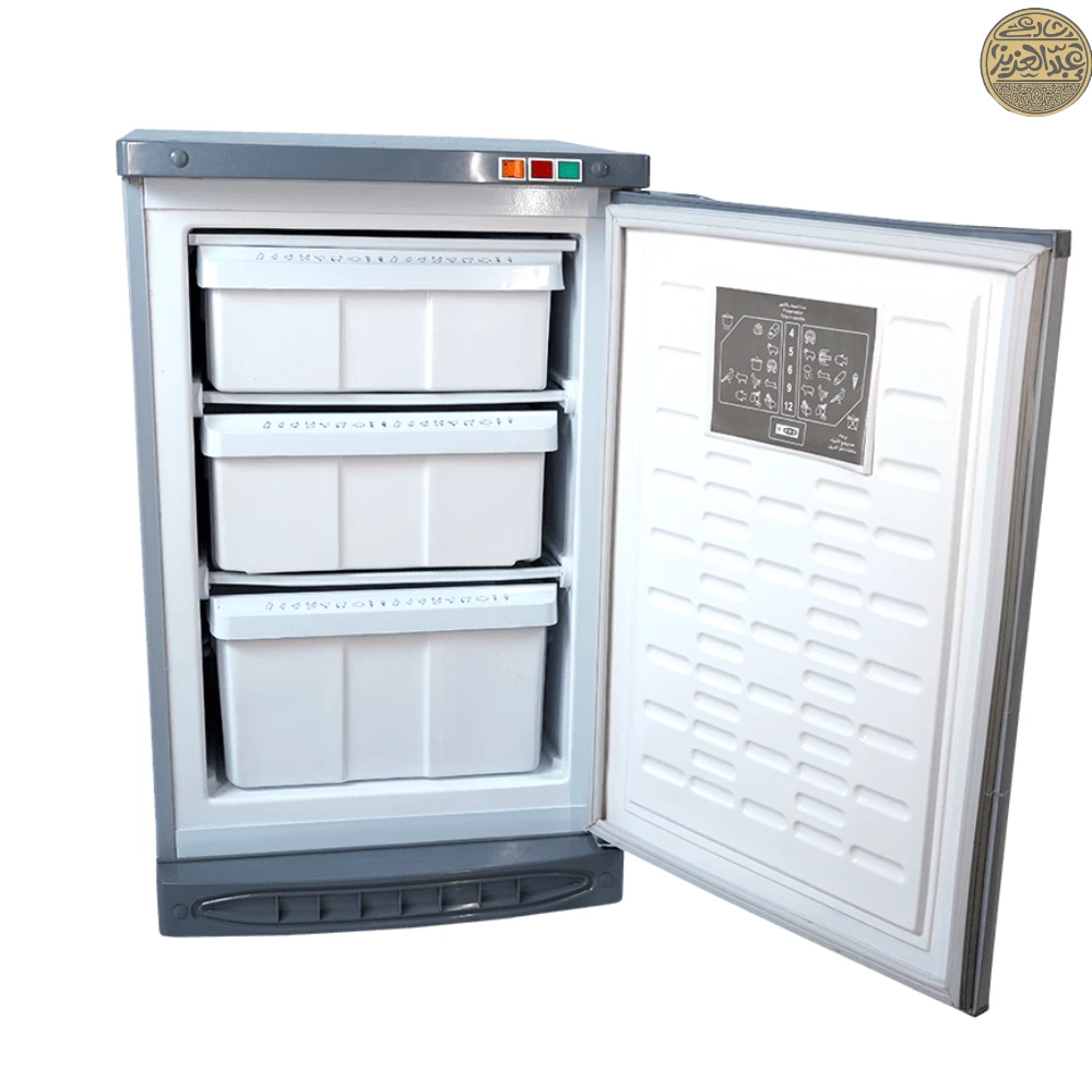 ديب فريزر رأسي الاسكا - 3 درج - 135 لتر- فضى